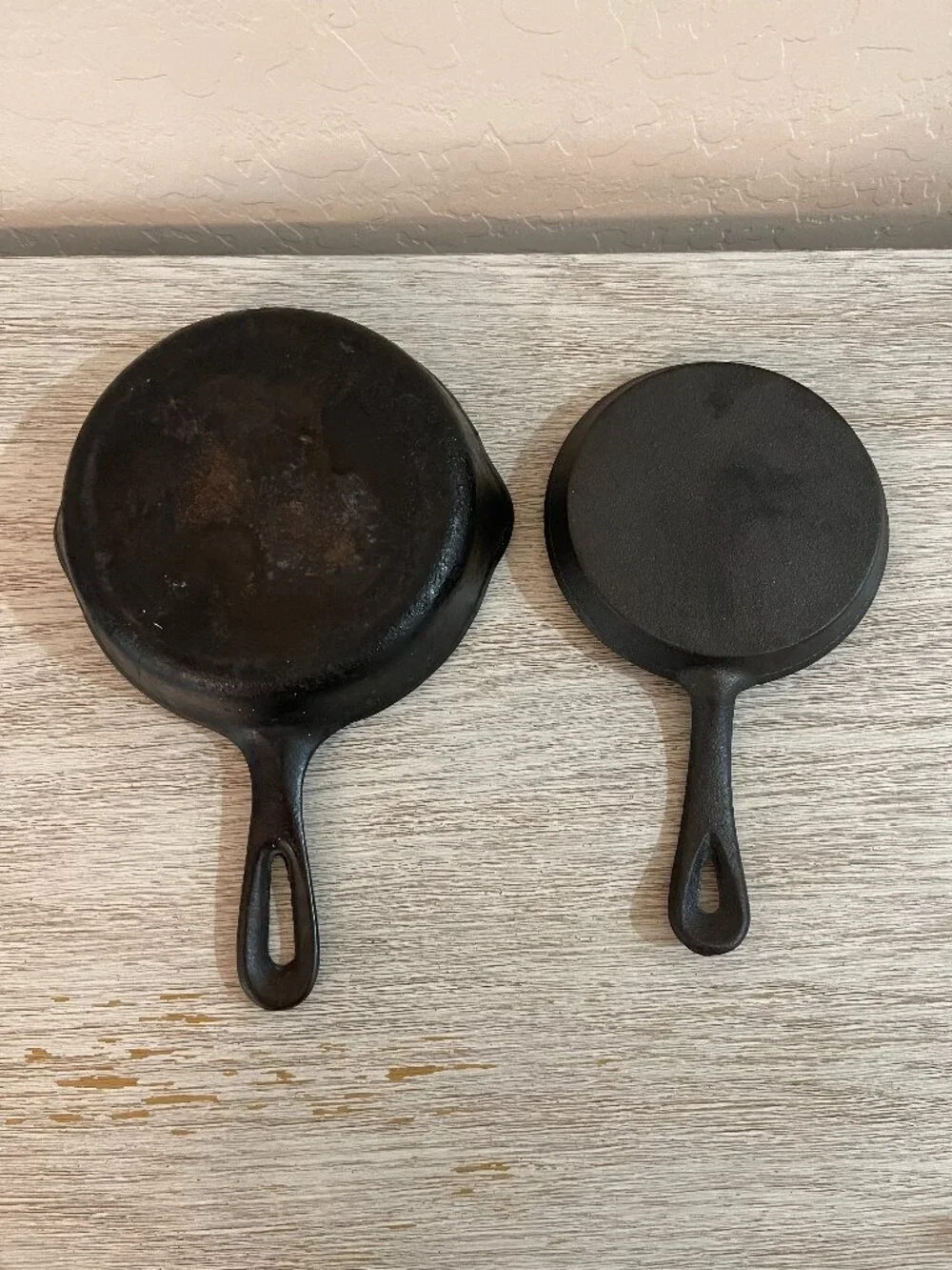 Cast Iron Fry Pans Set of 2 Small